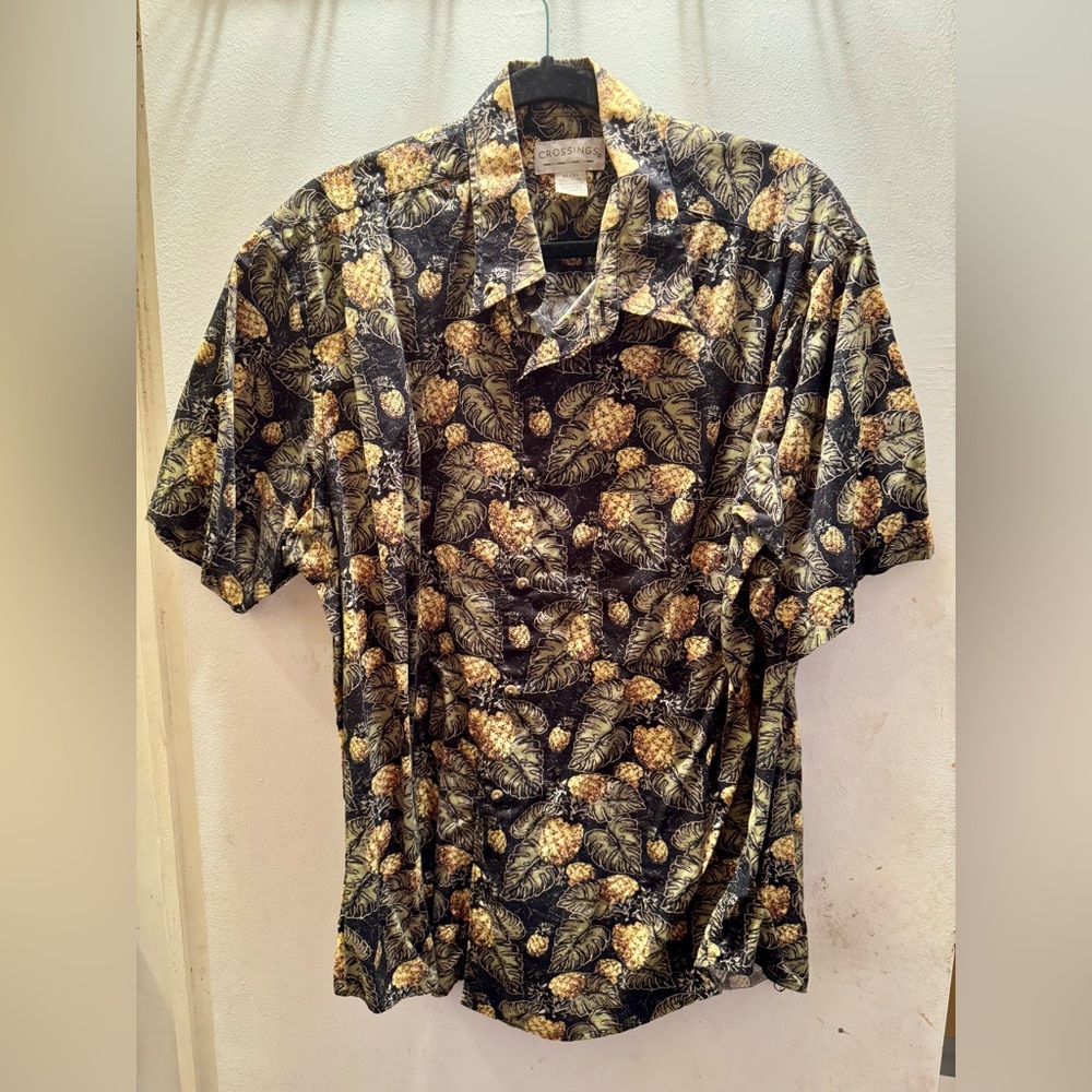Men's Pineapple Print Casual Shirt